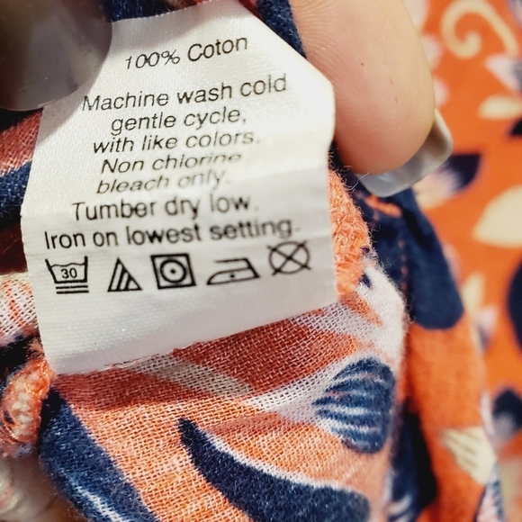 J Crew women's Floral print 3/4 sleeves casual relaxed fit blouse size M - Picture 9 of 10